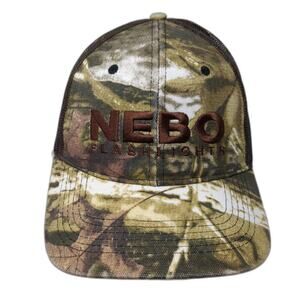 Nebo Flashlights Snapback Trucker Hat Multi One Size Embroidered Camo Mesh Back